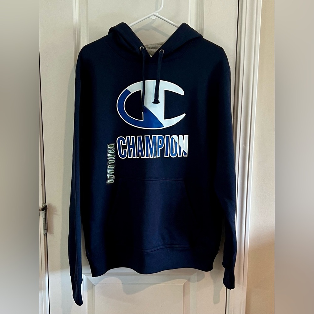 New Champion Hoodie Blue Adult Size Medium